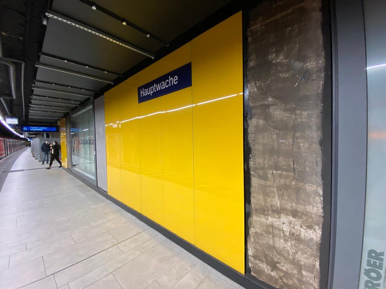 Steel-and-glass facades at Hauptwache underground station, Frankfurt am Main